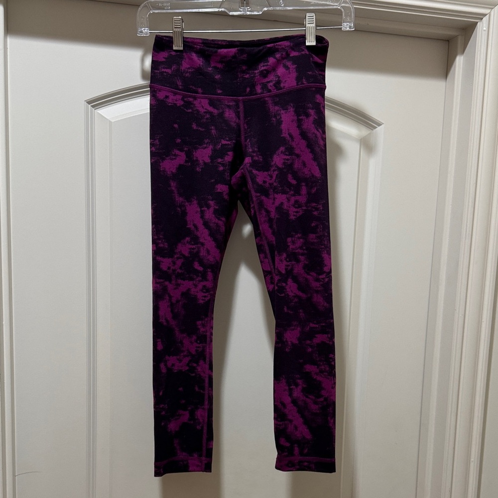 Lulu Lemon Purple Tie-Dye Leggings